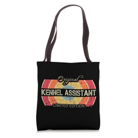 Vintage Job Title Worker Funny Kennel Assistant Tote Bag