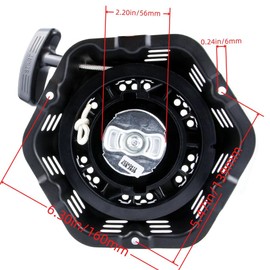 100156547-001 Pull Start Recoil Starter Assembly Compatible with for Champion 196cc 208cc 224cc Generator Recoil Starter 2000W 3500W 3800W Generator Parts