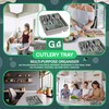 G4GADGET 5 Compartment Cutlery Tray Drawer Organiser, Random Colour, Durable