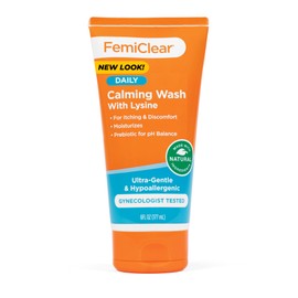 FemiClear® Ultra-Gentle Feminine Wash – Made with Lysine & Lemon Balm for Feminine Hygiene, Essentials for Vaginal Health (6FL oz)