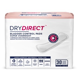 Dry Direct Overnight Bladder Control Pads (Pack of 30) by Parentgiving