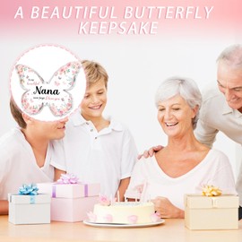 VLYX Geschenke für Omas, Geschenke für Omas, Omas, Geschenke für Omas, schöne Acryltafel mit Schmetterling, personalisierte Geschenke für Omas