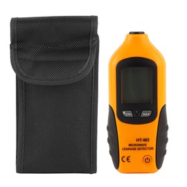 Digital Microwave Detector, LCD Display Microwave Leakage Detector High Precision Radiation Meter Tester with Backlight No Need Recalibration, Built in Alarm Function