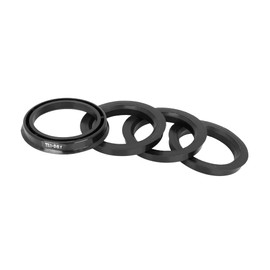 ACROPIX Car 73.1mm to 56.1mm Hub Centric Rings Fit for Wheel Bore Center Black - Pack of 4