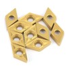 Carbide Insert Blade, 10PCS Lathe Turning Tool DCMT070204 US735 DCMT21.51