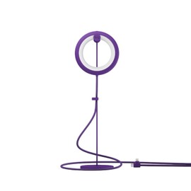 BILY Lampada da lettura portatile a LED con supporto USB, con 3 modalità di illuminazione, per PC portatile e smartphone, colore: viola