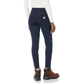 Carhartt Force - Leggings Ajustados de Peso Medio para Mujer, Marino, XL