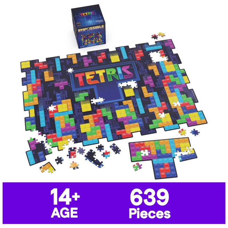Spin Master Games, Tetris Impossible Puzzle, 639 Pieces, Lenticular Pieces,