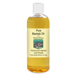 DEVPRAYAG DEVPRAYAG Pure Baobab Oil (Adansonia digitata) Cold Pressed 200ml (6.76 oz)