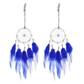 sourcing map 2pcs Dream Catchers with Crystal Beads Wall Decor for Decoration, Dark Blue