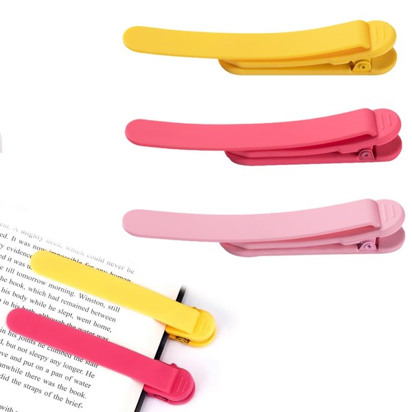 LQIOACU Automatisches Lesezeichen, Lesezeichen Personalisiert, Automatic Bookmark, Silikon Lesezeichen Kinder,