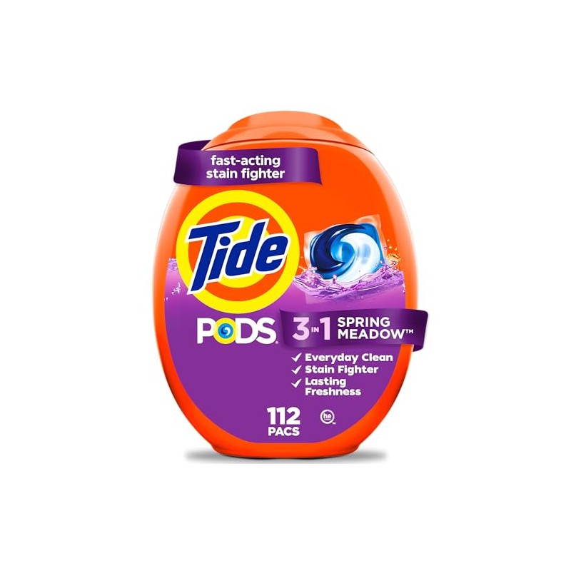 Detergente en cápsulas Tide Pods Spring Meadow, para ropa blanca