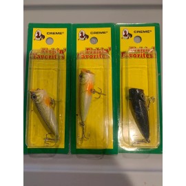 Creme's 3 Packs Creme’s Ok’ Big Mouth Popper White/Yellow With Black Back