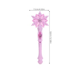 NUOBESTY Fairy Wand Witches Wand Light Up Snowflake Wands Glow Snowflake Light Up Wand Snowflake Wand Toy for Kids Birthday Christmas Costume Party Favor 1pcs Fairy Ears Light Up Snowflake Wand Toy