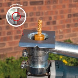 Mortar Masonry Joint Raker Starter Kit for 115mm Grinders, Dust Guard with 8 mm Carbide Mortar Rake, Professional Routing Tool, Efficient Dust-Free Removal of Mortar and Cement Joints in Brickwork