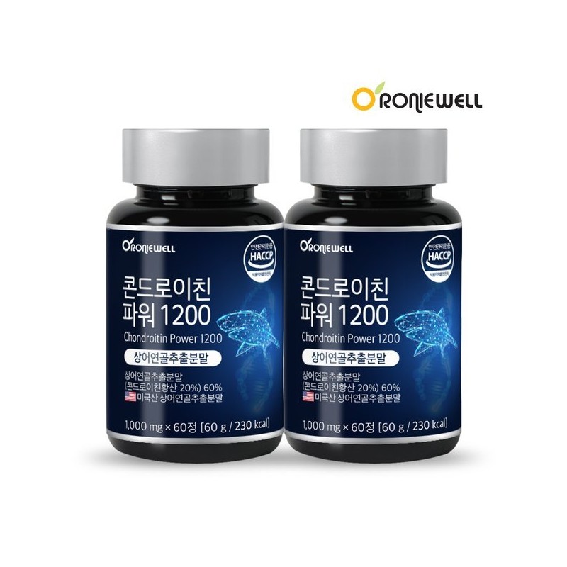 Roniwell Chondroitin Power 1200 60 tablets x 2 / 로니웰