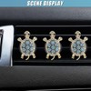 DUSCOKE 3PCS Bling Turtle Car Air Fresheners Vent Clip, Cute