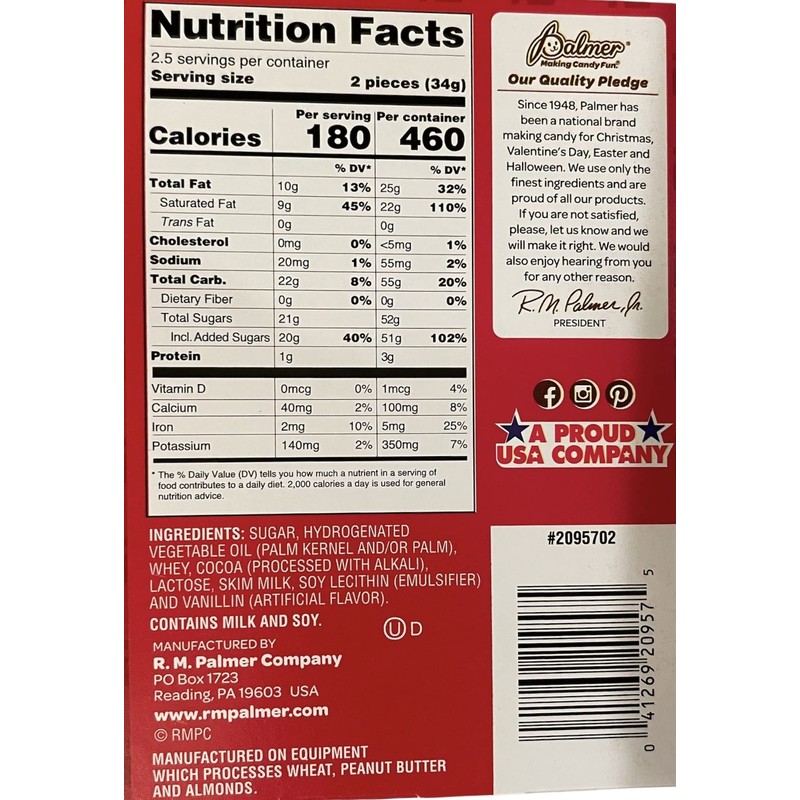 Palmer Milk Chocolate Stirring Spoons, Perfect to use in Warm