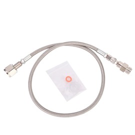 1m G1/2 High Pressure Hose CO2 to External CGA320 Tank Direct Adapter (Silver)