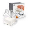 Genuine Fred HALF PINT Glass Milk Carton Creamer
