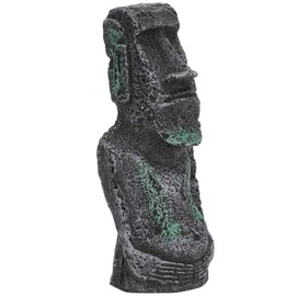Easter Island Head Statue, Aquarium Fish Tank Ornament Home Desktop Decoration Accessories Fish Tank Aquarium Decoration(18)