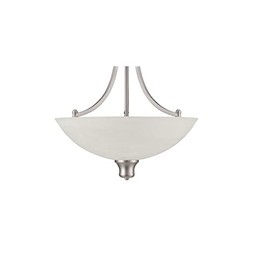 Sunset Alabaster Glass Bowl for F5433-53 Three-light Pendant (Replacement Glass)