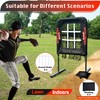 9 Hole Pitching Net with Strike Zone, Baseball Pitching Target,