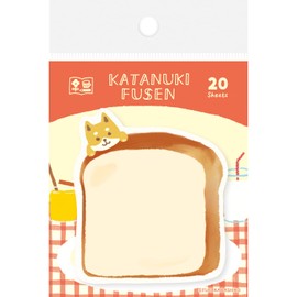 Furukawa Shikou QF199 Sticky Notes, Die-cut Bread and Dog