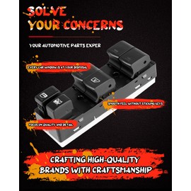 cciyu Master Power Window Switch Front Left Driver Side Replacement fits for Nissan Altima 2007-2012 25401-ZN40C 25401-JA00A 25401-ZN40B 25401-ZN40A 25401-JN03A