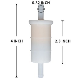 Aftermarket Mercury Mariner Outboard Fuel Filters Fuel Filter 5/16" (8mm) For 3-Cyl 2-Stroke 40 50 55 60 75 90 hp # 35-8162961