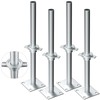 Fixirons 4 Pack 17" Hollow Heavy-Duty Adjustable Scaffold Leveling Jack