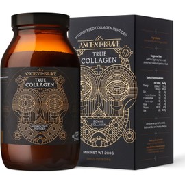 True Collagen Pulver 200g - Nachhaltiges Rinderkollagen Pulver aus Weidehaltung - 100% Hochwertiges Kollagen Hydrolisat (Typ 1) - Für Schönheit Haut Haare Nägel Frauen - Protein Quelle