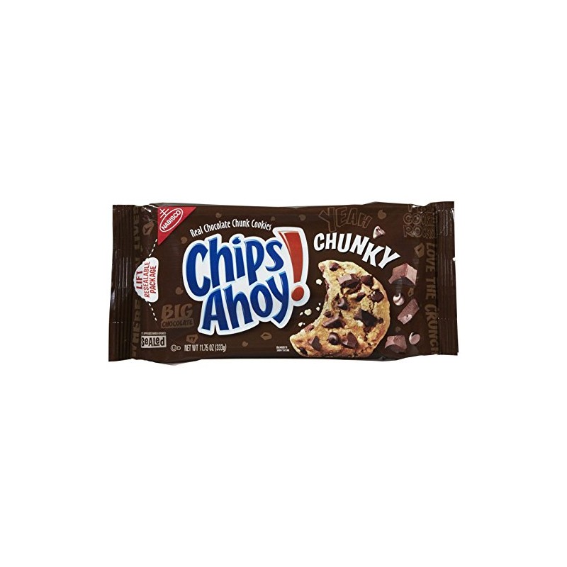 Chips Ahoy! Chocolate Chip Cookies, Chunky, 11.75 Ounce Package (Pack