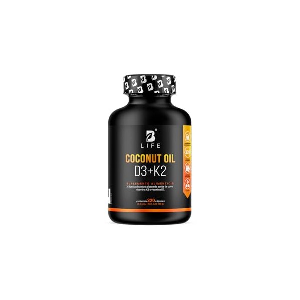 B Life Vitamina D3 400 UI K2 con 320 Softgels.