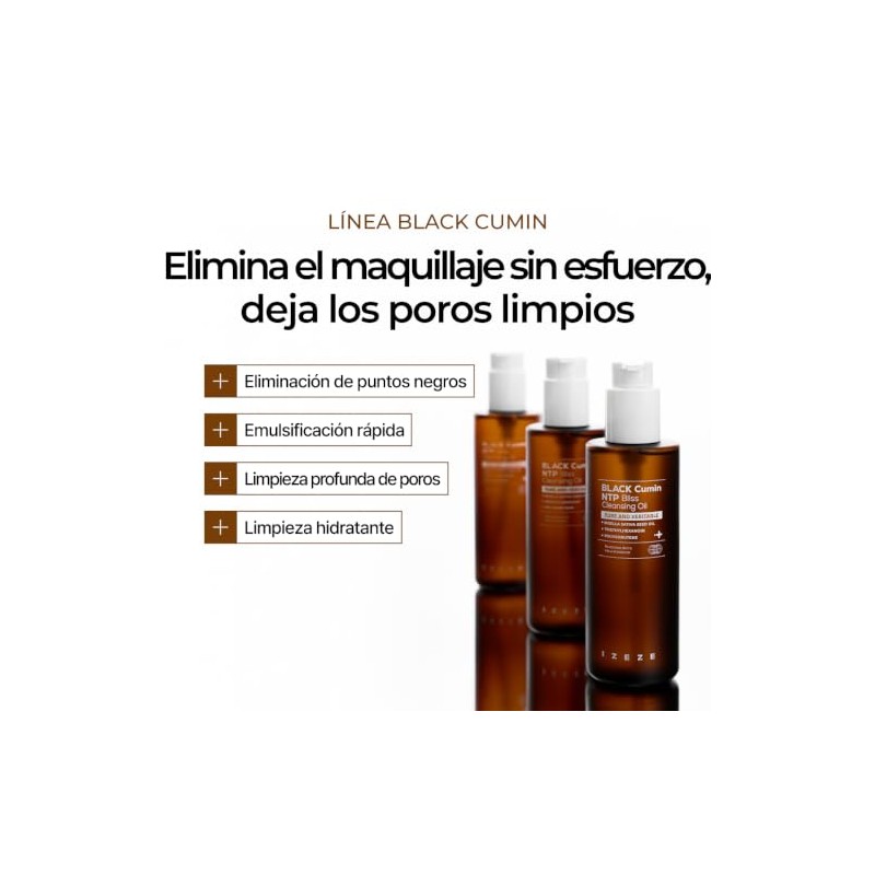 IZEZE Black Cumin NTP Bliss Cleansing Oil, 6.76 fl oz