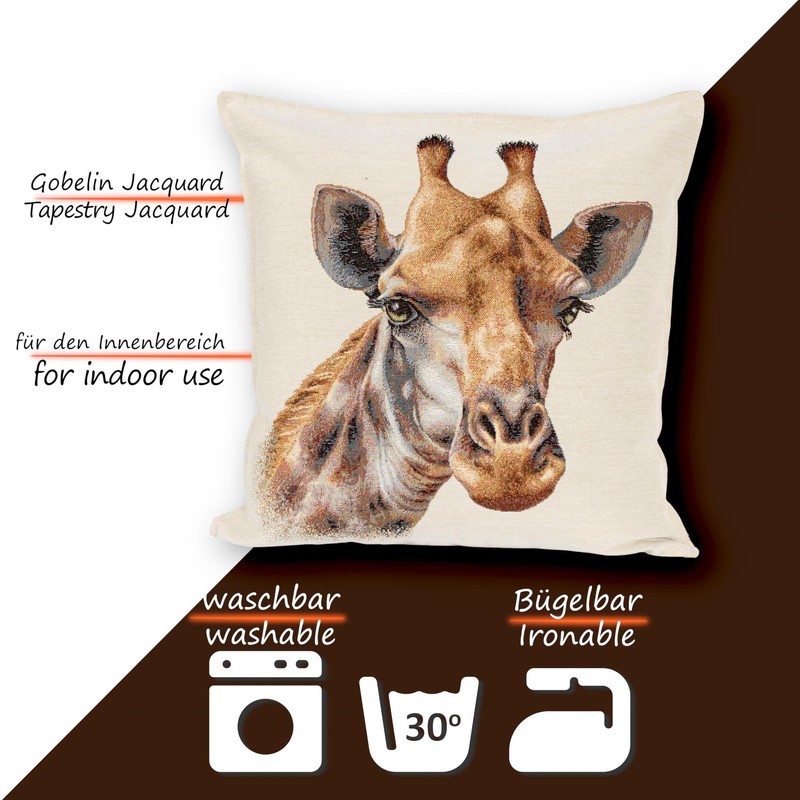 ANRO Cushion Cover Decorative Cushion Sofa Cushion Cover Tapestry Giraffe