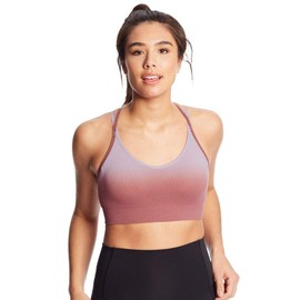 C9 Champion Women's Seamless Dip Dye Cami Bra, Smoked Lilac/Purple Thistle, XL