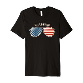 Crabtree, OR Vintage US Flag Sunglasses Premium T-Shirt