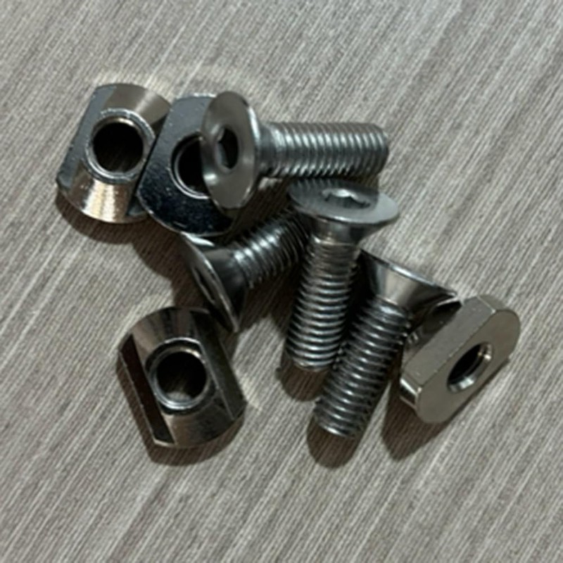 TOBEOME 4pcs M6 Hydrofoil T Nuts Brass Surf All Outdoor