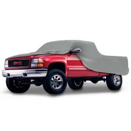 Car Covers Weatherproof Max Truck Cover & Warranty Compatible with GMC 1999-2019 Sierra 3500 Extended Cab, 8' & Shell– Outdoor Cover, Prevents Theft with Cable Lock