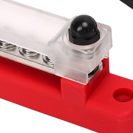 6 Stud Busbar Terminals DC48V 150A DC Pair Terminal Block with 12 Terminals M6x2 Terminal Stud M4x6 Terminal Screw