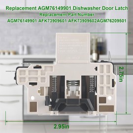 AGM76149901 Dishwasher Door Latch Replacement Part for LG Dishwashers Door Latch Replaces AFK73909601 AFK73909602 AGM76209501 Replacement Dishwasher Door Latch