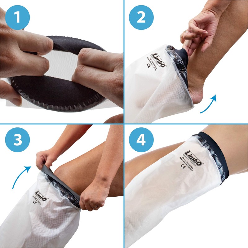 LimbO Premium Adult Half Leg Waterproof Protector Gypsum Bandage Keeps