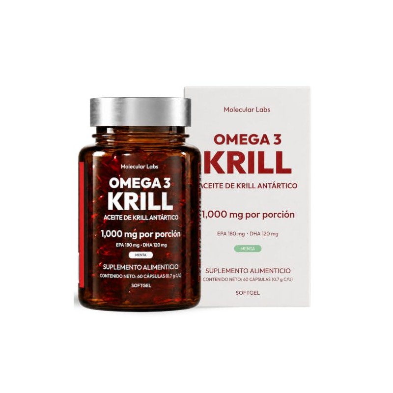 Omega Krill Antártico Molecular Labs Suplemento Aceite Kril Epa Dha