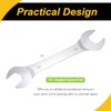 Thin Open End Wrench, 17mm x 19mm Metric Chrome Plated