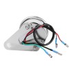 Tacómetro de Motocicleta Plateado Aluminio DC 12V Universal Motocicleta Pantalla