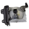 TRQ 2 Piece Headlight Assembly Set Chrome Bezel Driver &