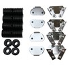YTS Motor Saddlebag Latch Hardware Kit Saddlebag Hinge Set for