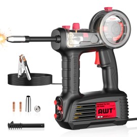 AWT 100A Handheld MIG Welder Machine,110V Flux Core MIG Welder Machine,Portable Gasless MIG Welding Machine,Hand Held Inverter Wire Feed Welder