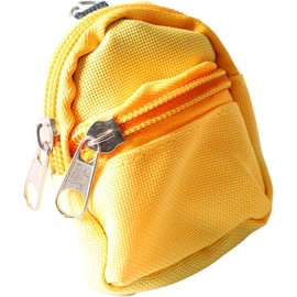 WLngtv Yellow Mini Doll Backpack School Bag Model Dollhouse School Accessory for 1/6 Scale Dollhouse Decor
